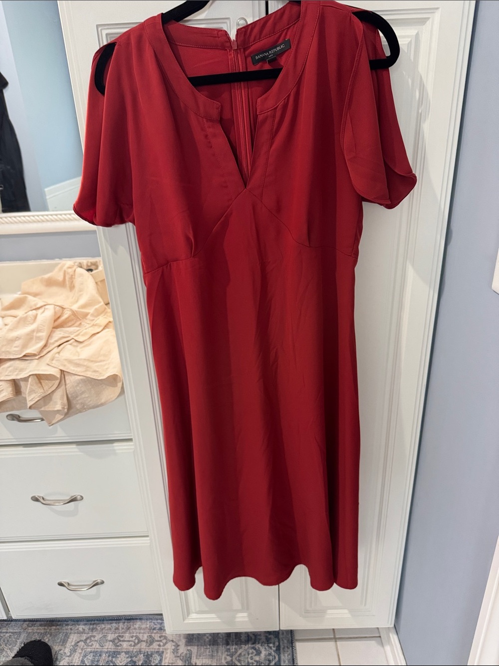 Banana Republic Red Women's Dress like new sz 4
